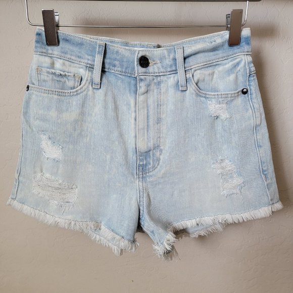 Abercrombie & Fitch Distressed Acid Wash Cutoff Denim Jean Shorts - Picture 2 of 15